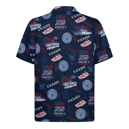US Navy – America 250th Anniversary Hawaiian Shirt