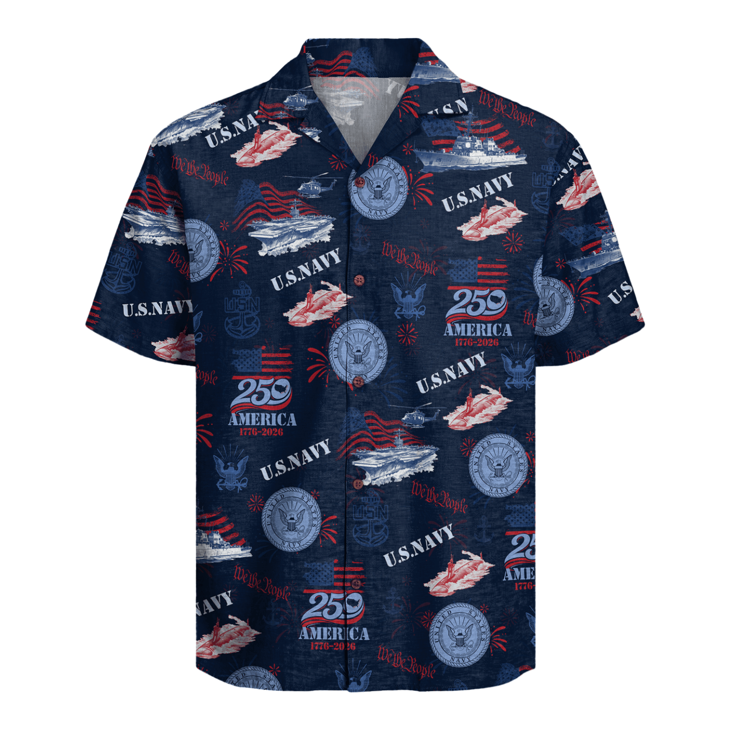 US Navy – America 250th Anniversary Hawaiian Shirt