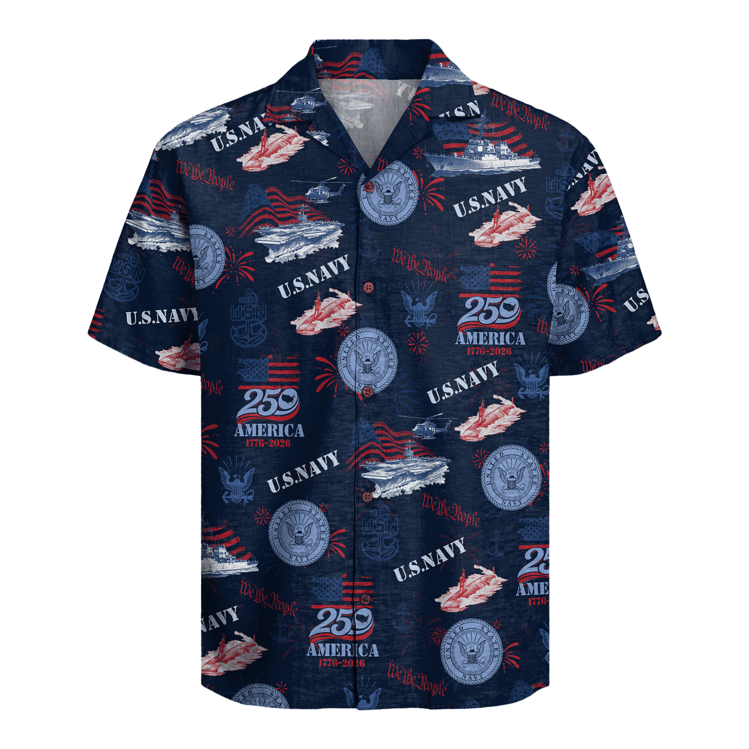 US Navy – America 250th Anniversary Hawaiian Shirt