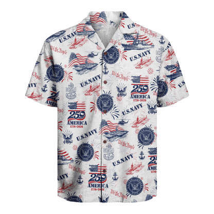 US Navy – America 250th Anniversary Hawaiian Shirt