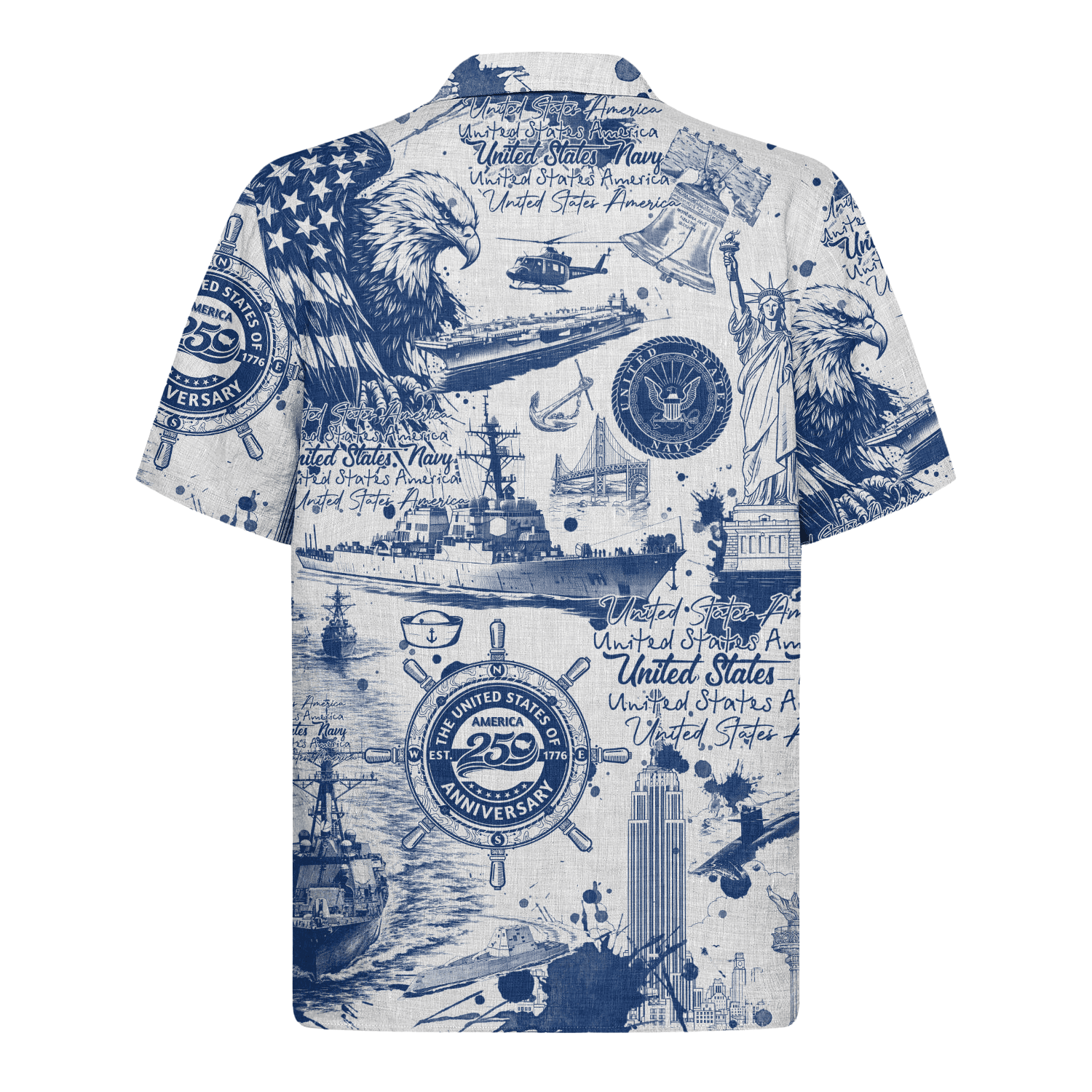 US Navy – America 250th Anniversary Hawaiian Shirt