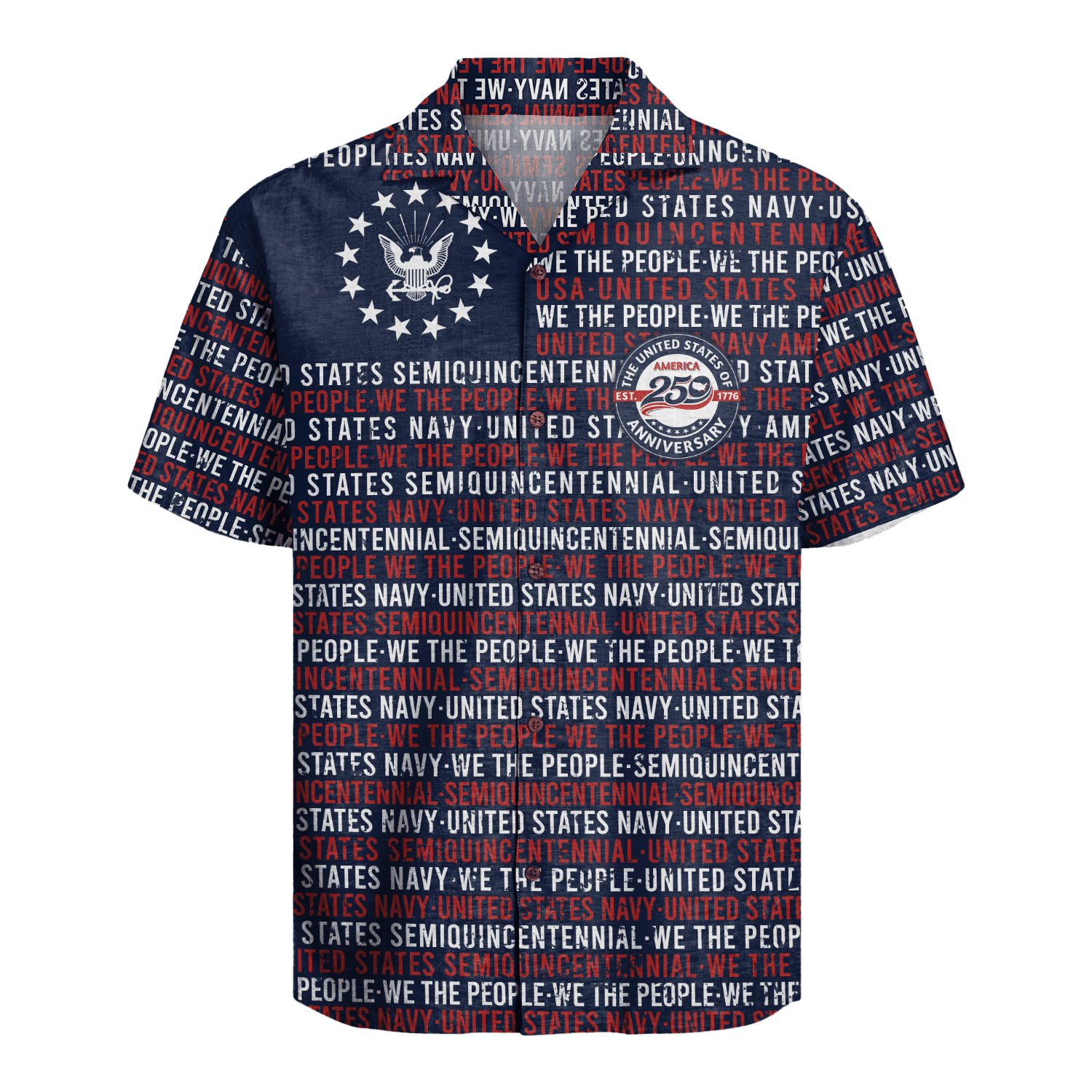 US Navy – America 250th Anniversary Hawaiian Shirt