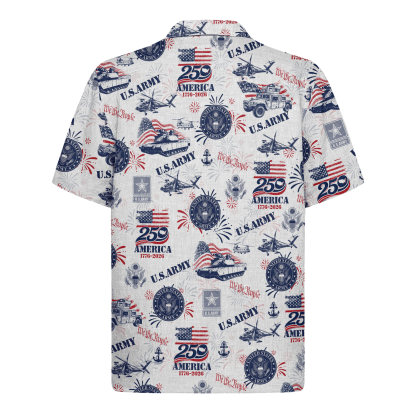 US Army – America 250th Anniversary Hawaiian Shirt