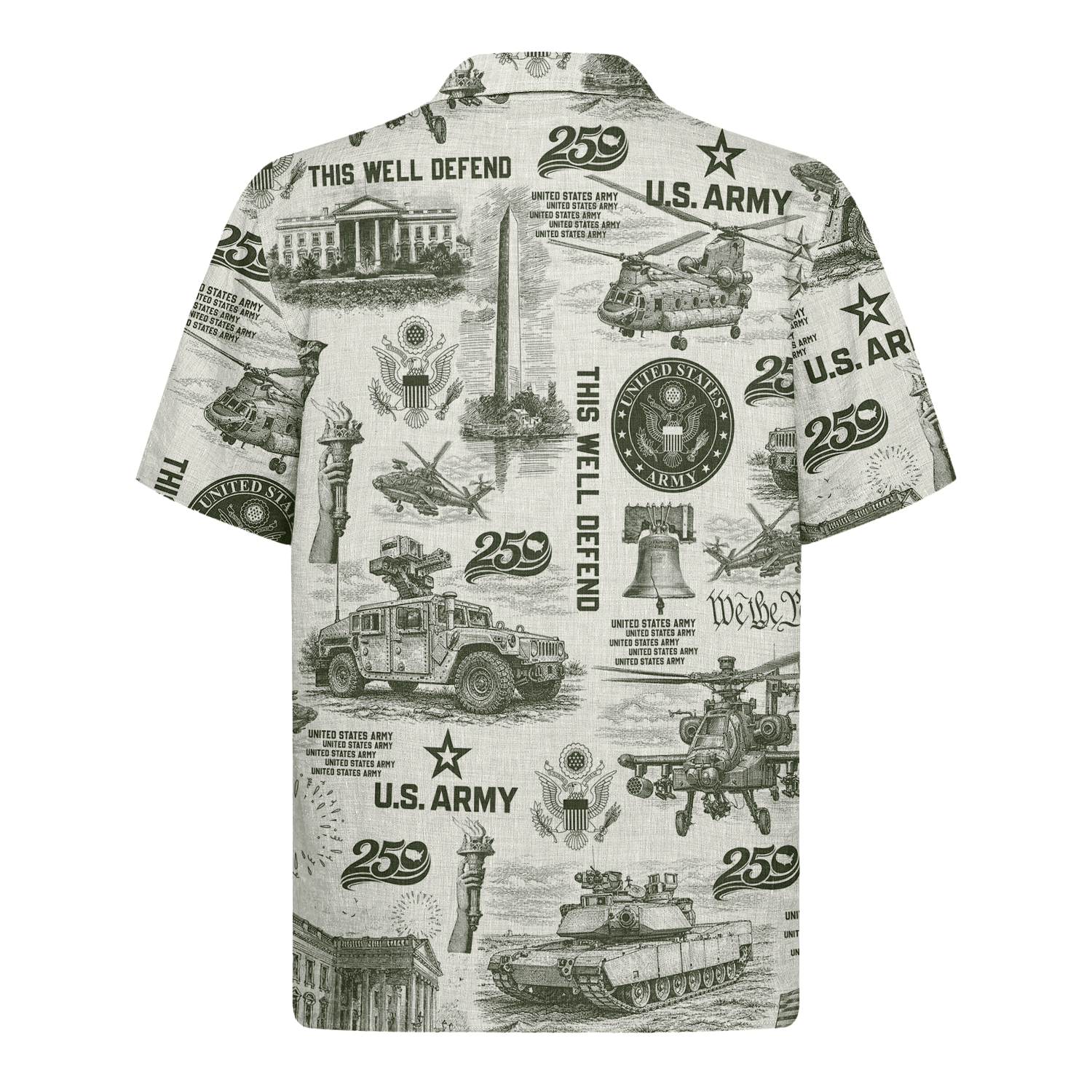 US Army – America 250th Anniversary Hawaiian Shirt
