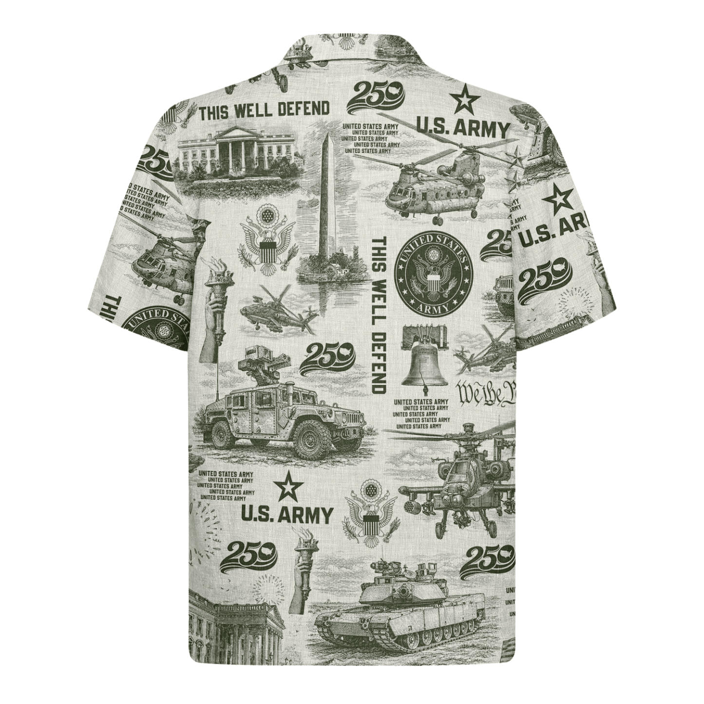 US Army – America 250th Anniversary Hawaiian Shirt