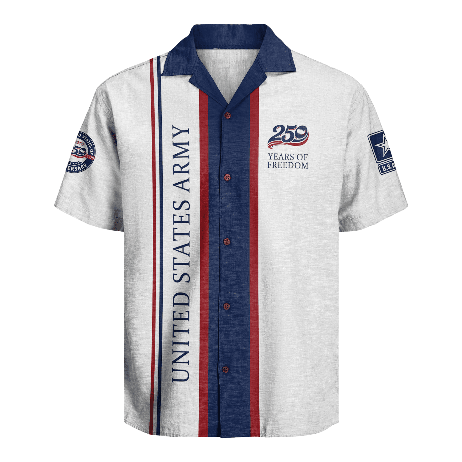 US Army – America 250th Anniversary Hawaiian Shirt