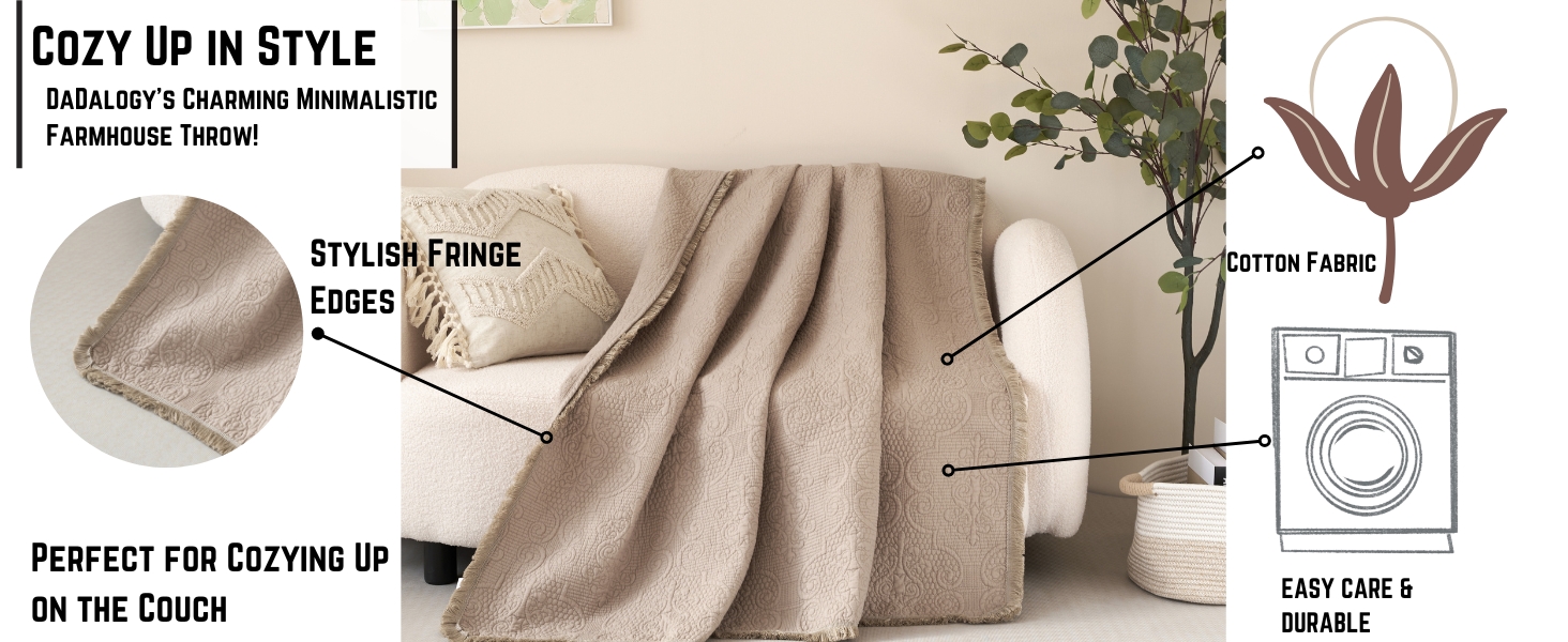 beige tan lap throw blanket with fringes