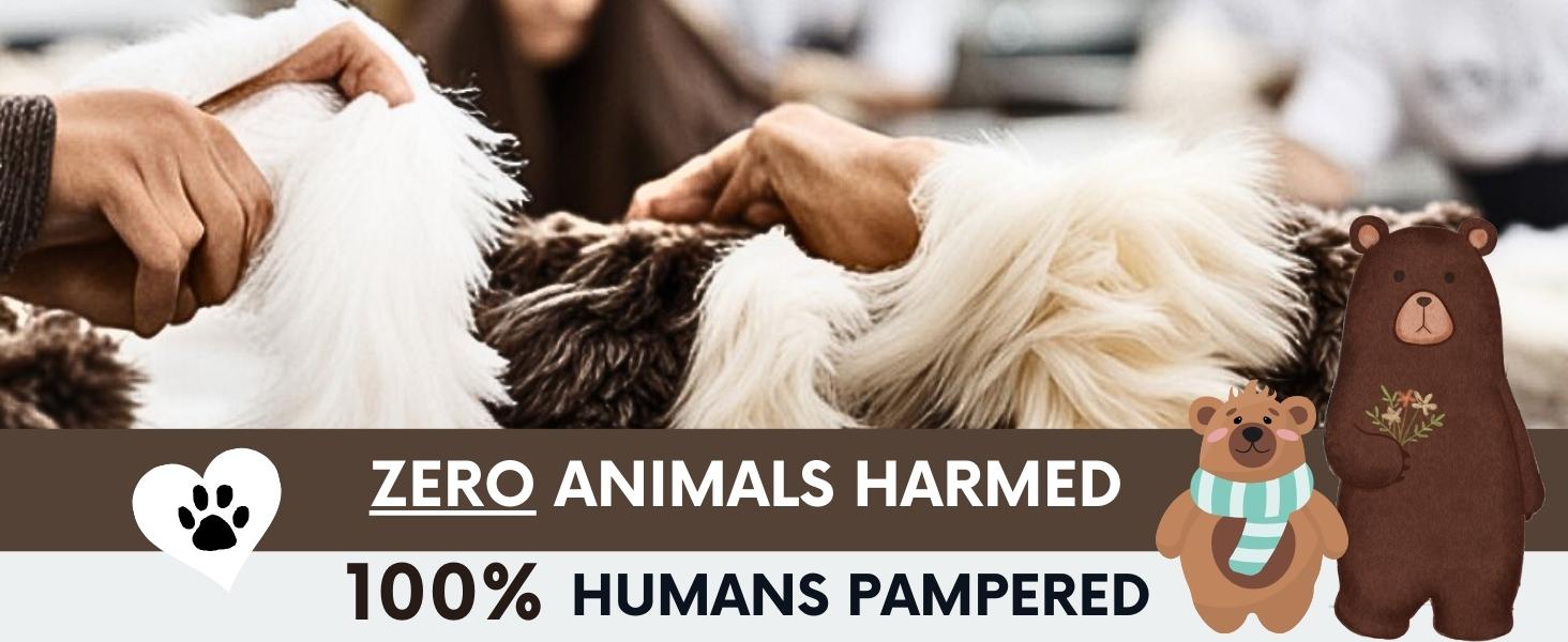 faux fur sustainable blanket super soft