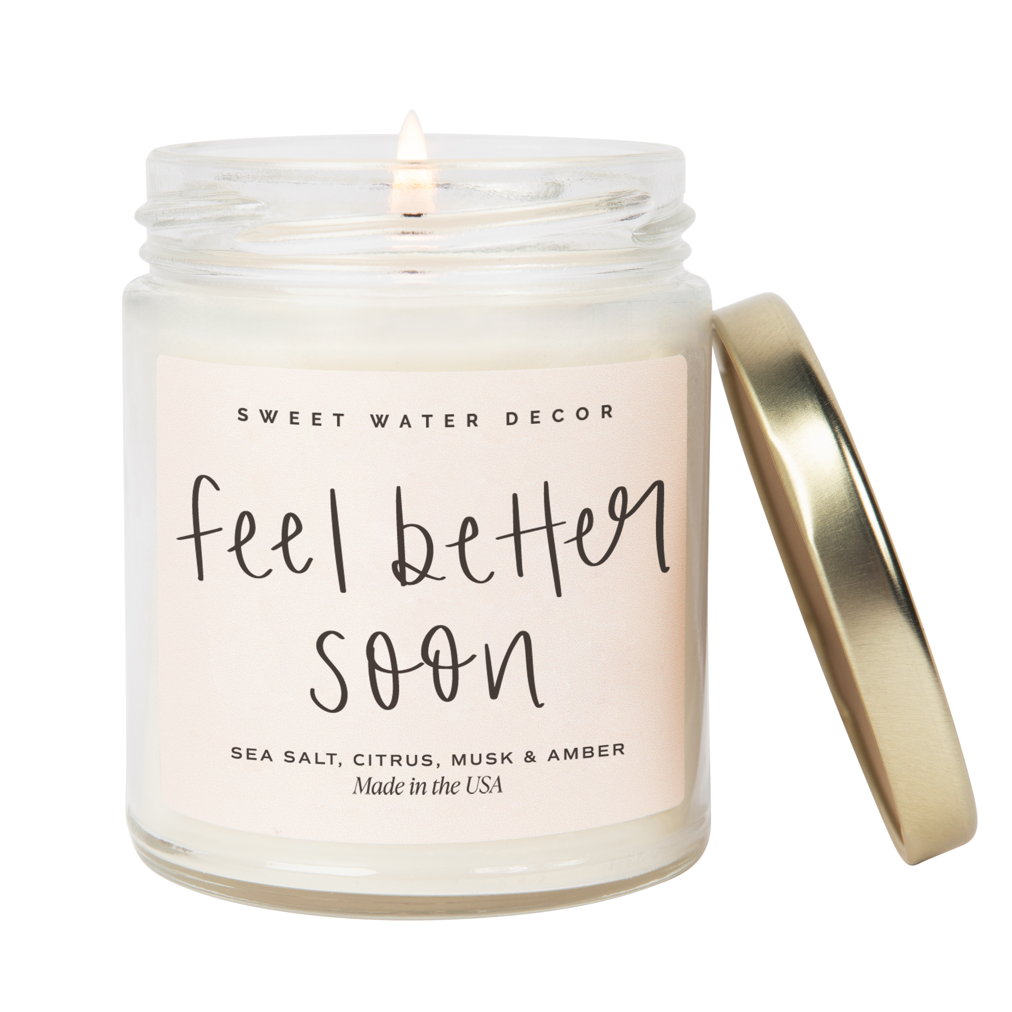 Feel Better Soon Soy Candle - Clear Jar - 9 oz