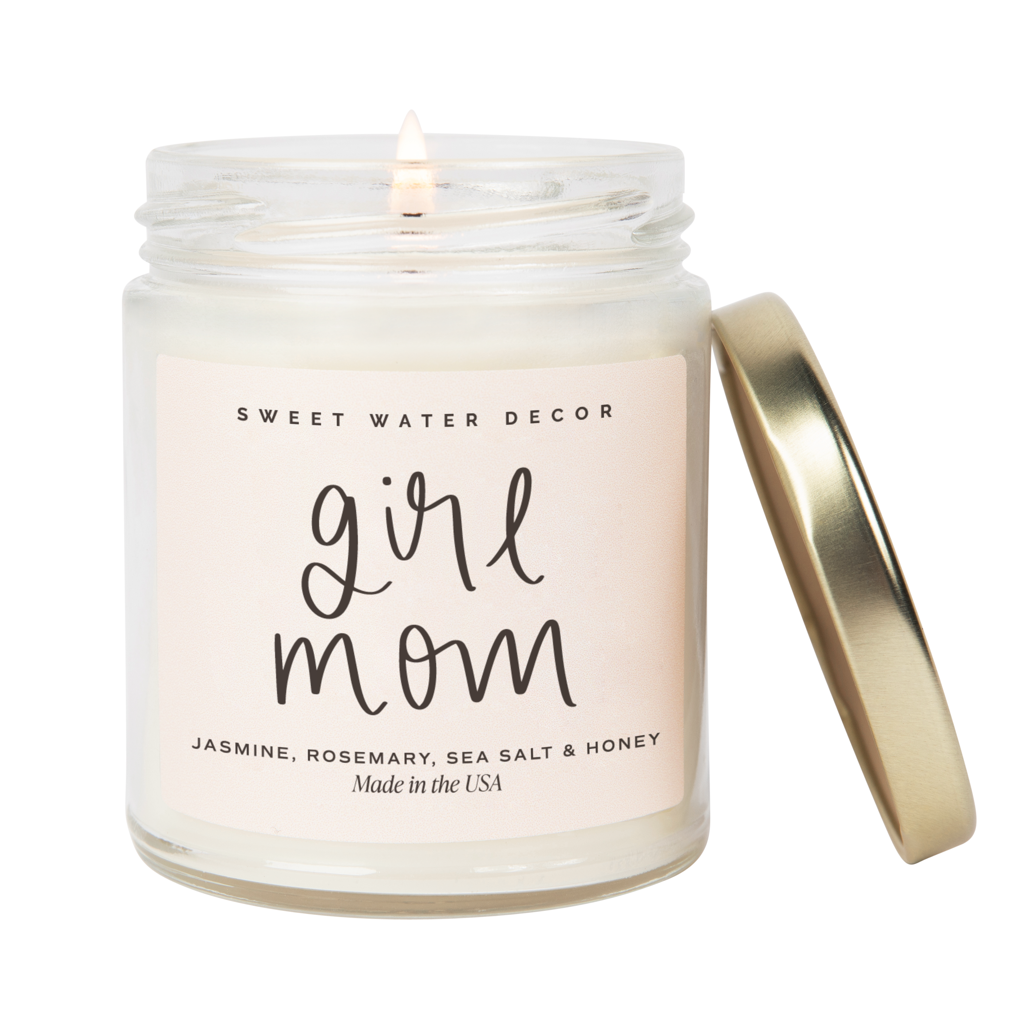 Girl Mom Soy Candle - Clear Jar - 9 oz