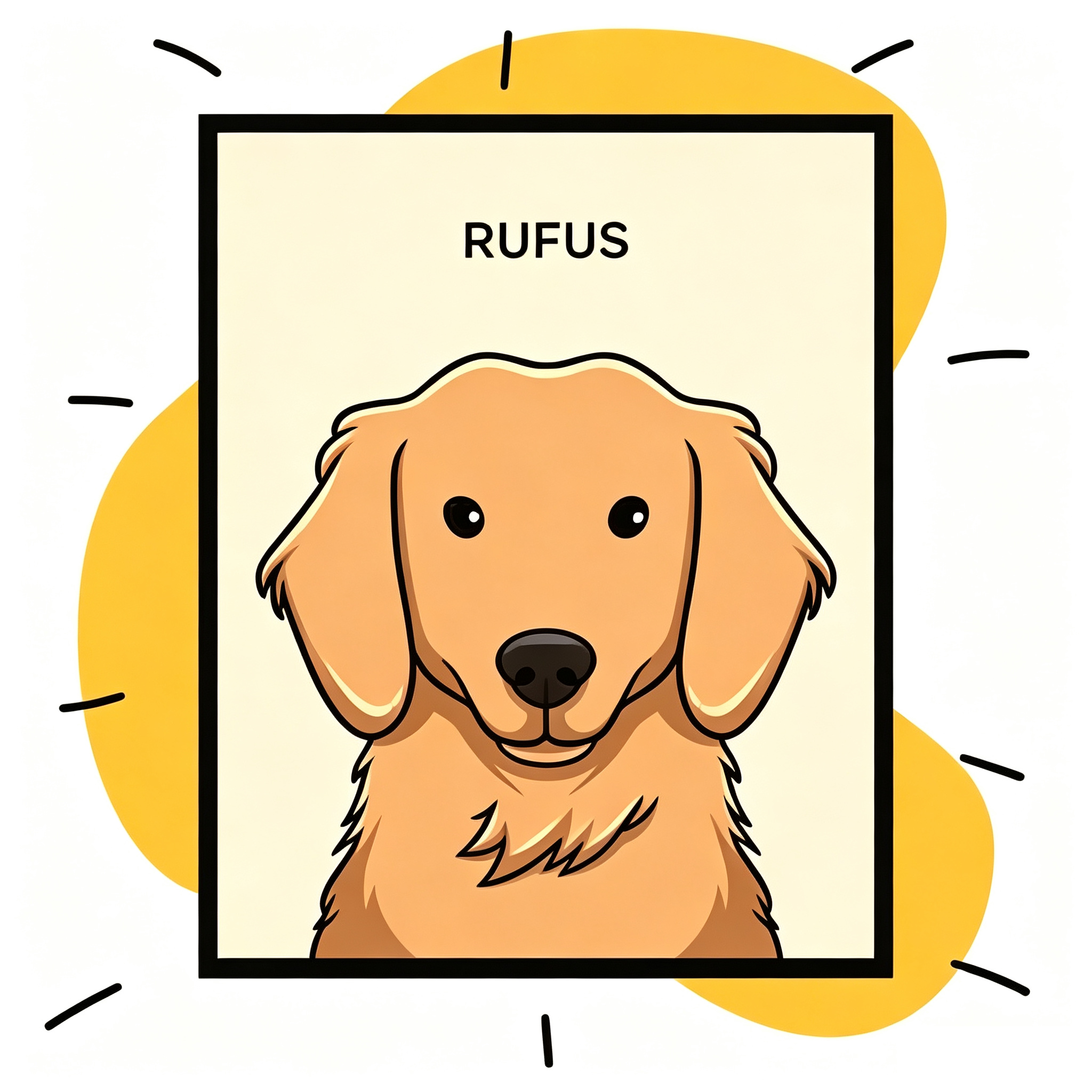 Display your finished custom pet portrait