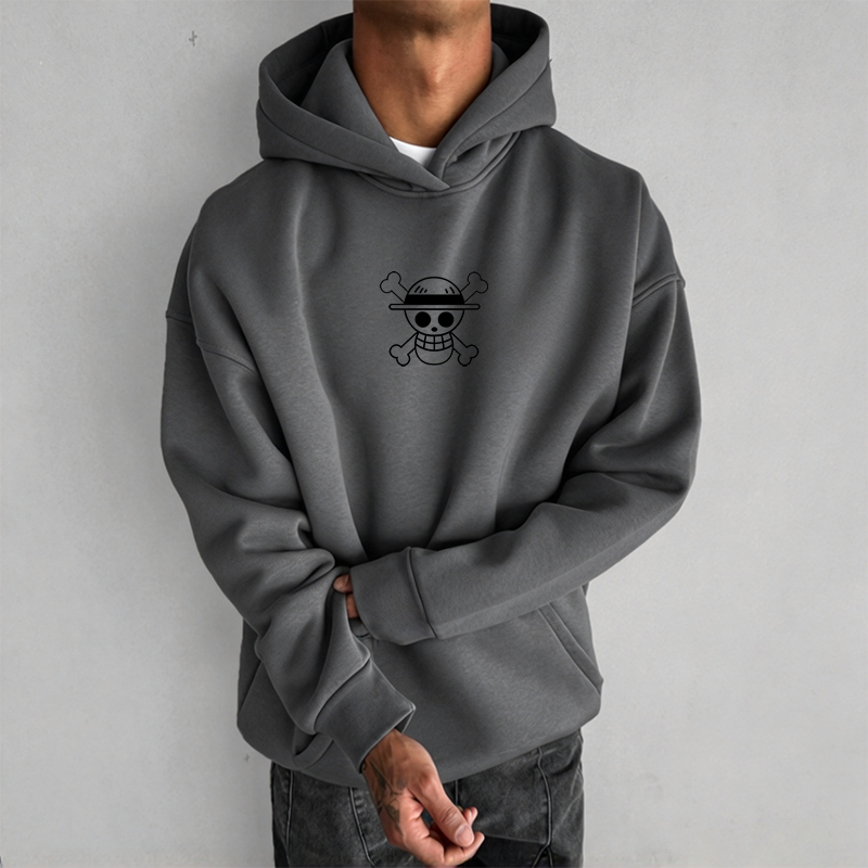 One Piece Hoodie - Monkey D. Luffy Loose Fit Hoodie - 360gsm Cotton