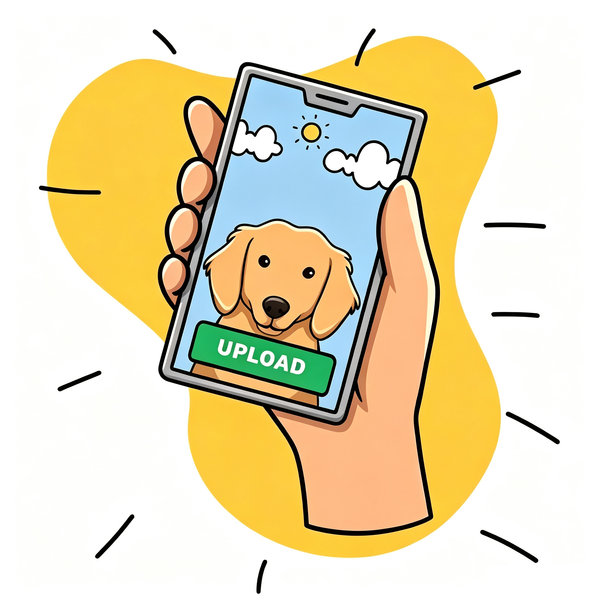 Upload a clear photo of your pet