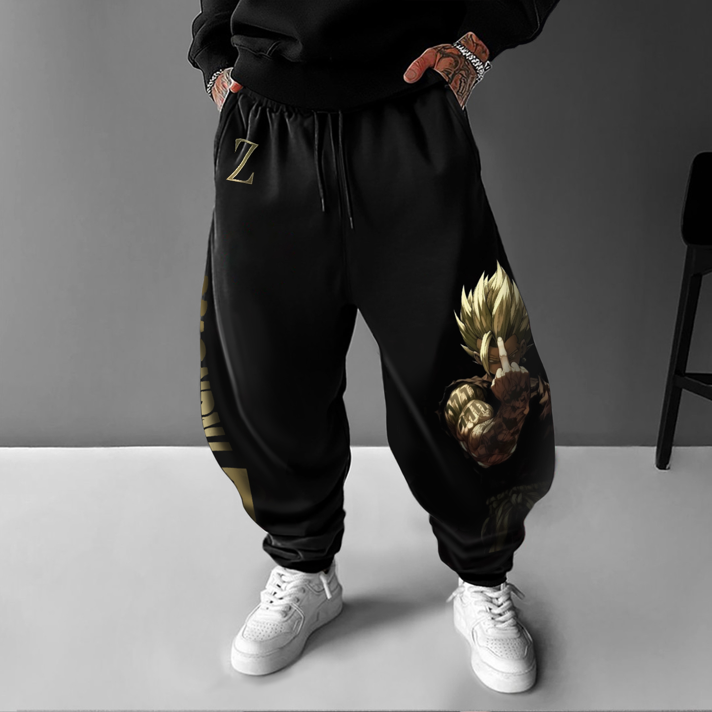 Unisex Casual Anime Streetwear Pants