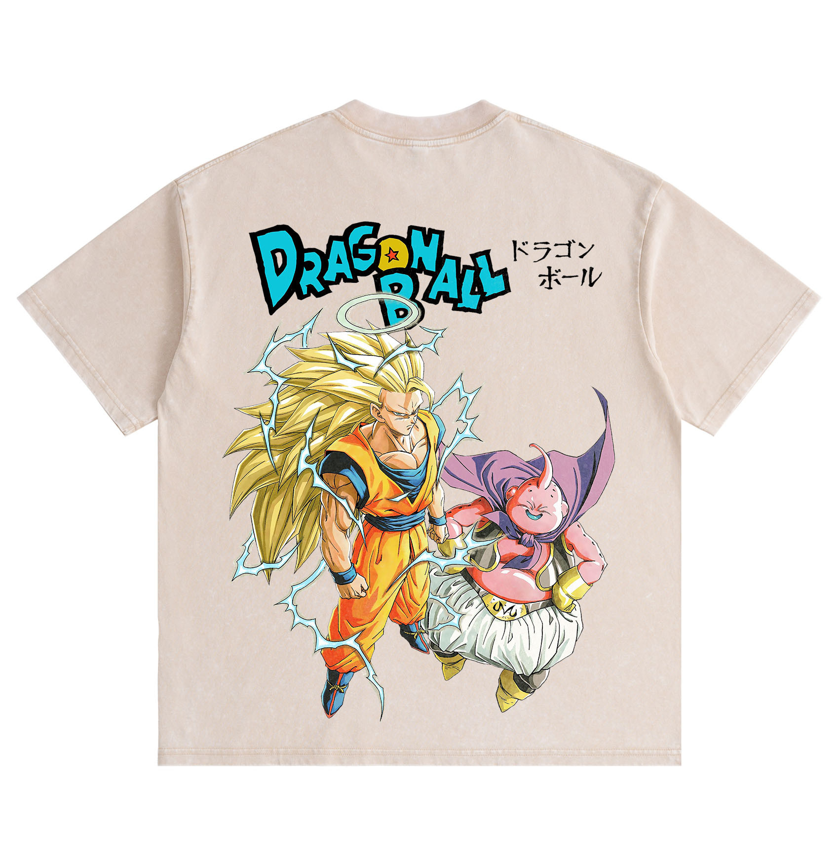 Dragon Ball Goku Vegeta Washed T-Shirt