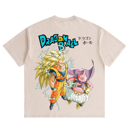 Dragon Ball Goku Vegeta Washed T-Shirt