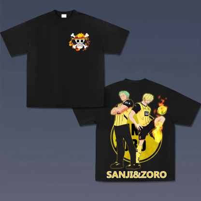 Unisex Vintage T-shirt | Borussia Dortmund x One Piece-AnimeClothe