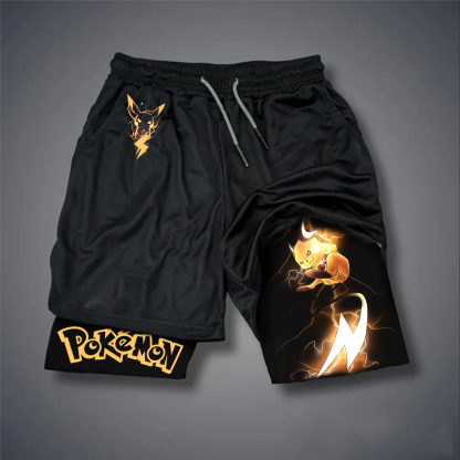 Unisex Casual Anime Streetwear Shorts-AnimeClothe