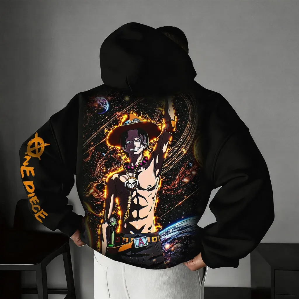 Unisex Anime Graphic Streetwear Vintage Hoodie