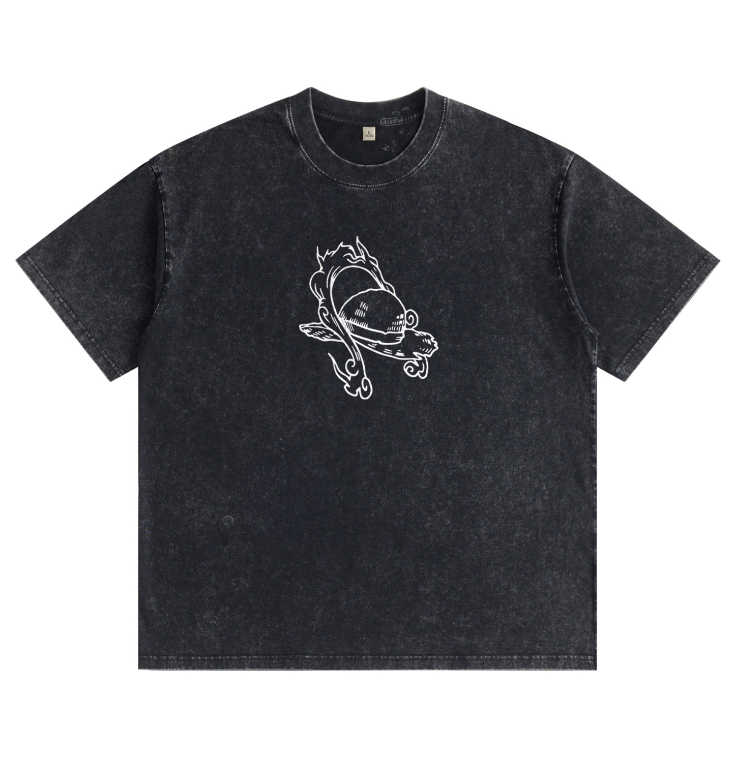 One Piece Luffy Gear 5 Distressed Washed T-Shirt