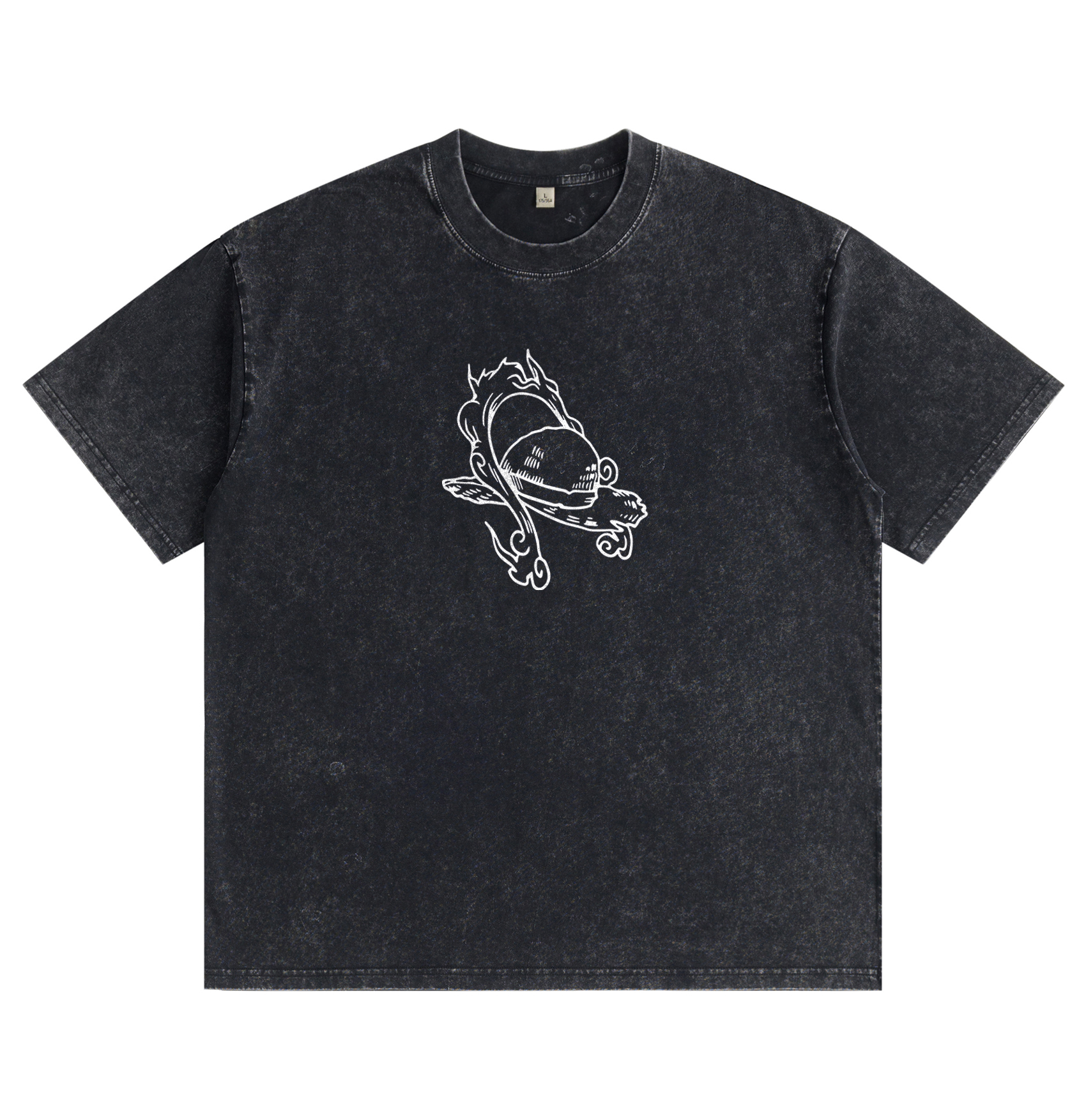 One Piece Luffy Gear 5 Distressed Washed T-Shirt