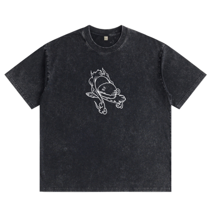 One Piece Luffy Gear 5 Distressed Washed T-Shirt