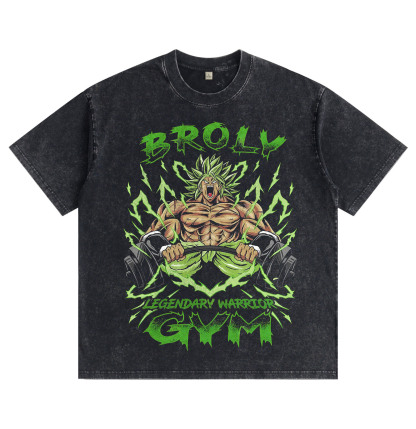 Dragon Ball "Broly: Gym Warrior" Distressed T-Shirt