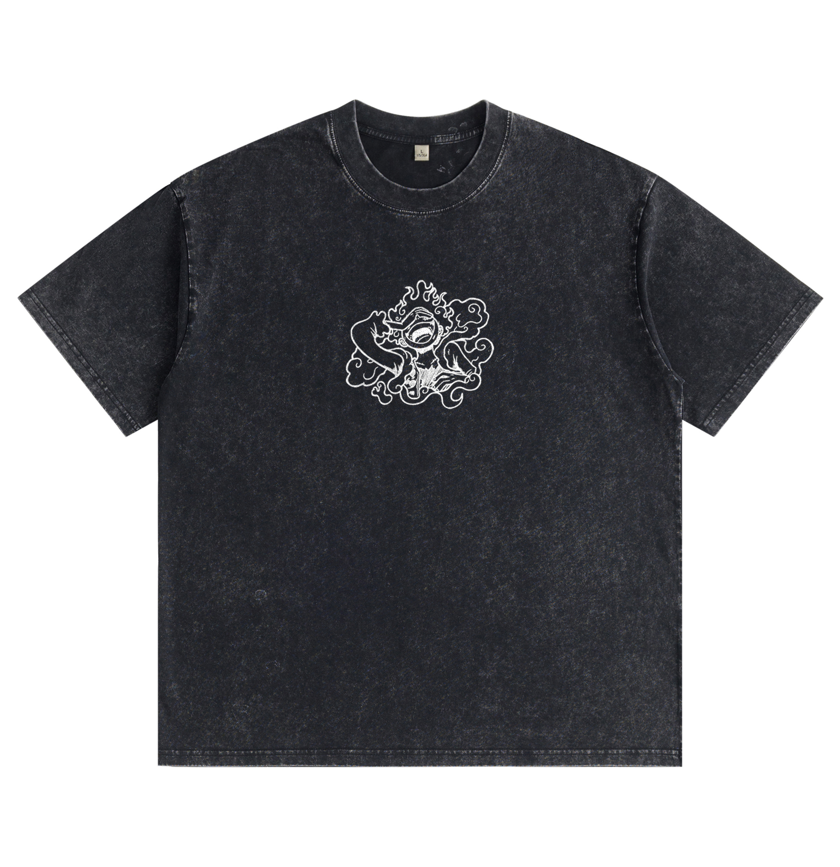 One Piece Luffy Gear 5 Distressed Washed T-Shirt