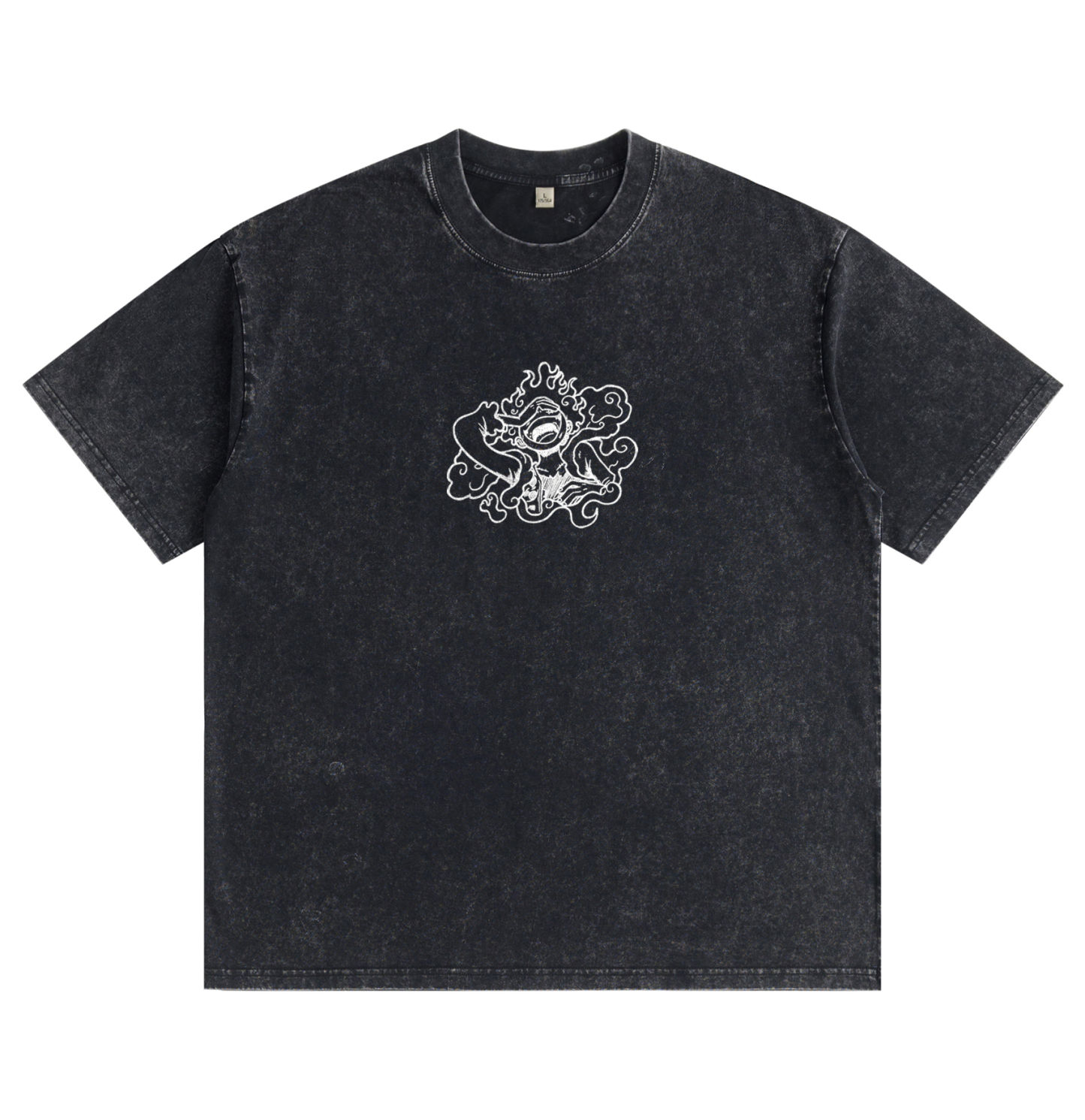 One Piece Luffy Gear 5 Distressed Washed T-Shirt