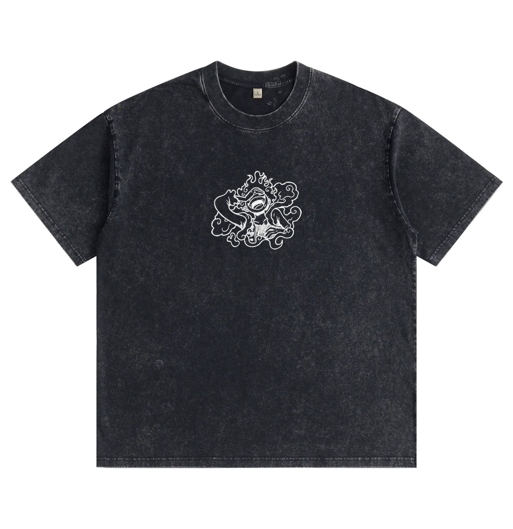 One Piece Luffy Gear 5 Distressed Washed T-Shirt