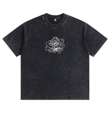 One Piece Luffy Gear 5 Distressed Washed T-Shirt