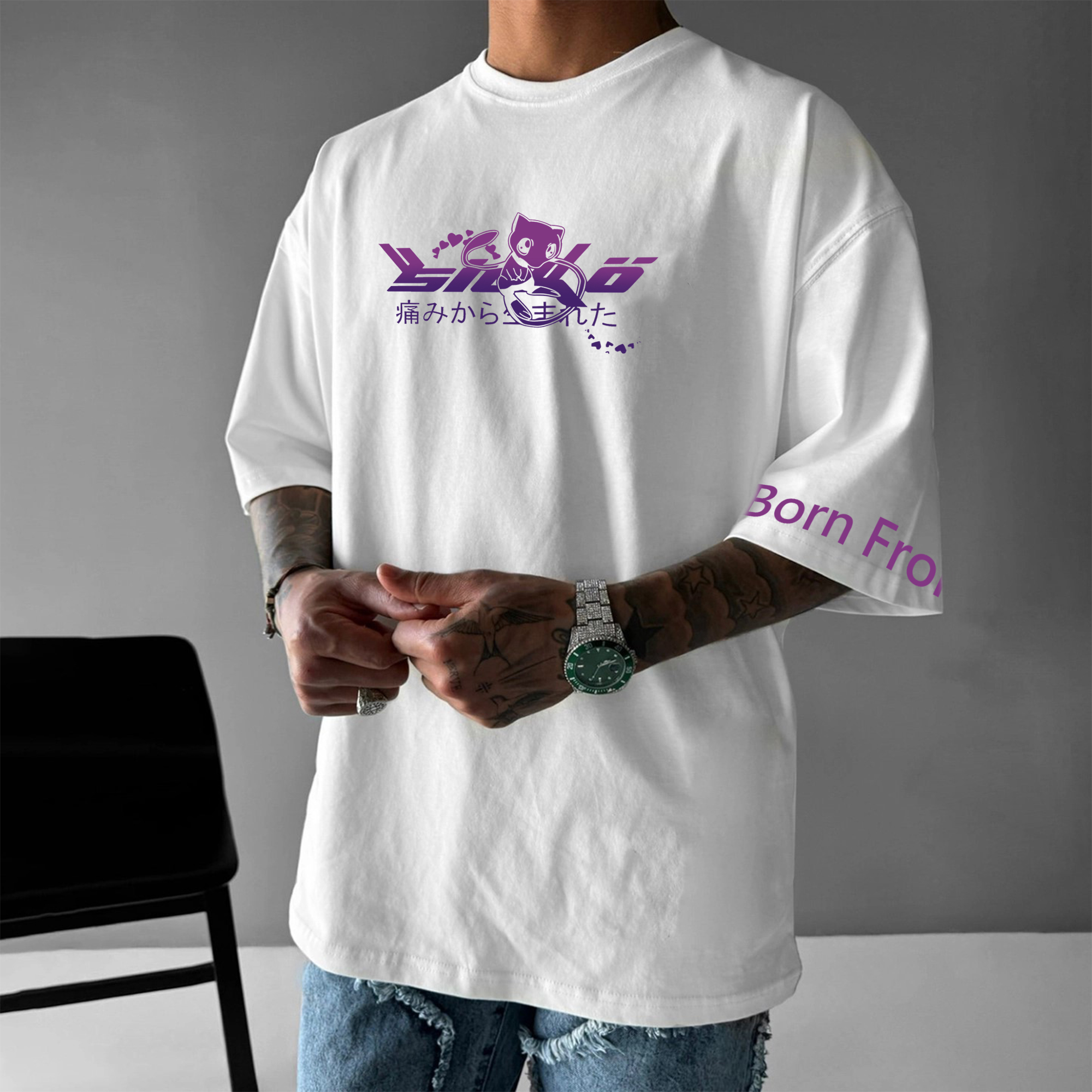 Unisex Anime Inspired Vintage T-Shirt-AnimeClothe