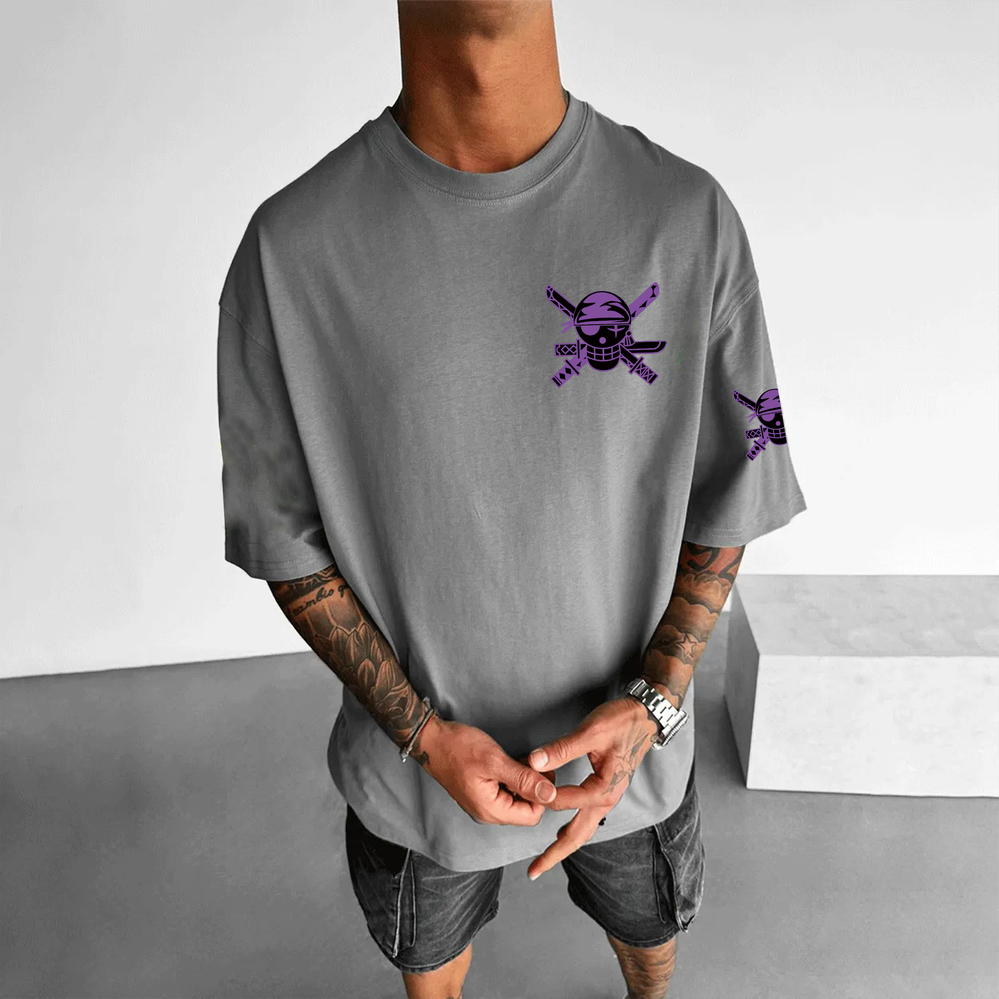Unisex Anime Inspired Vintage T-Shirt-AnimeClothe