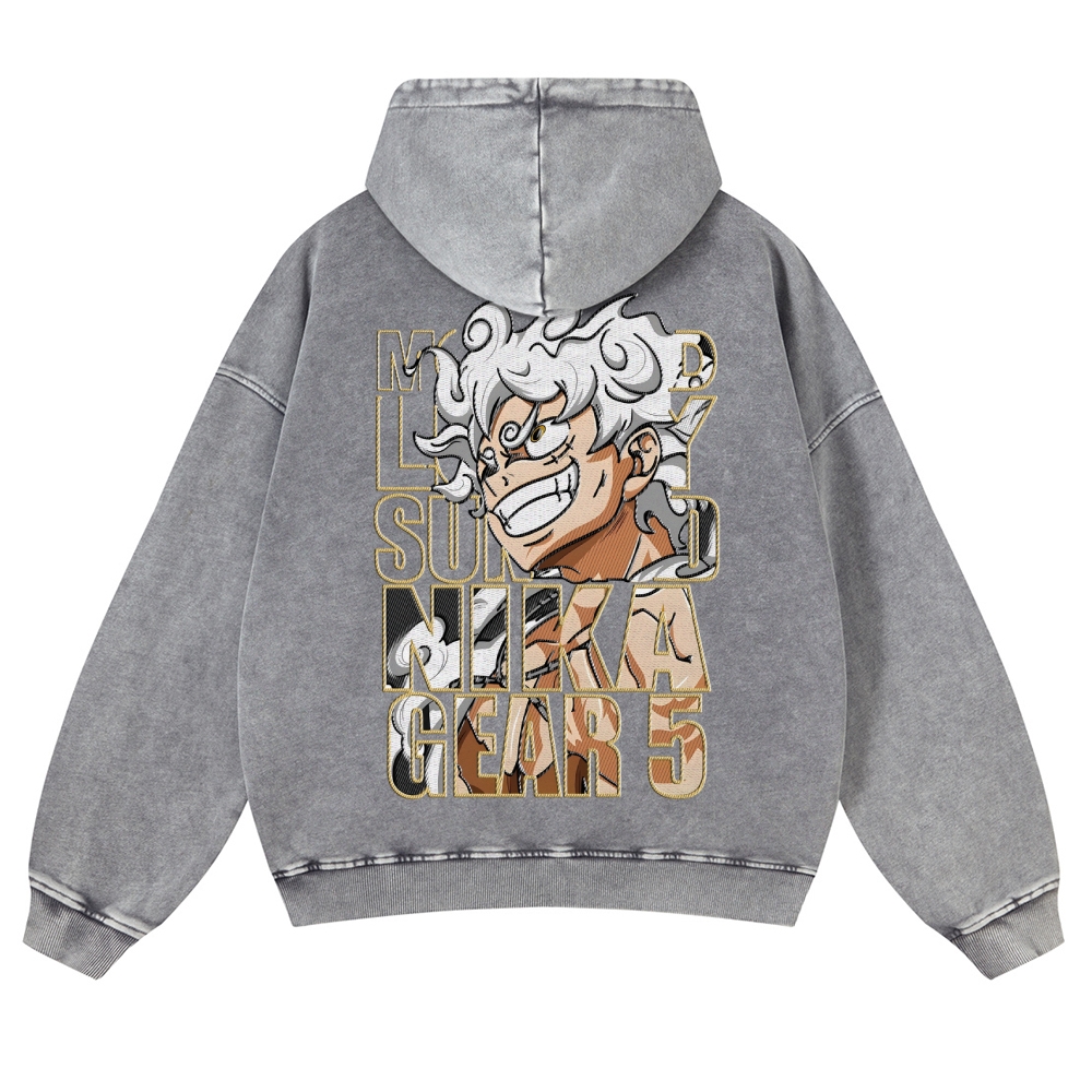 Vintage Washed Hoodie-AnimeClothe
