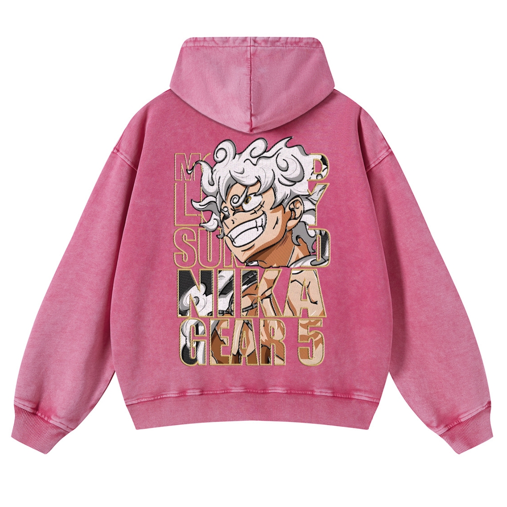 Vintage Washed Hoodie-AnimeClothe