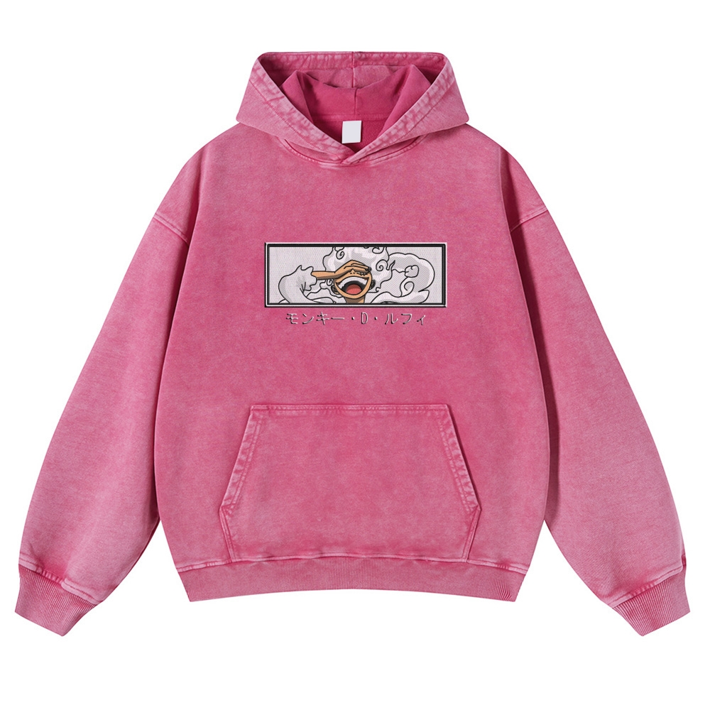 Vintage Washed Hoodie-AnimeClothe