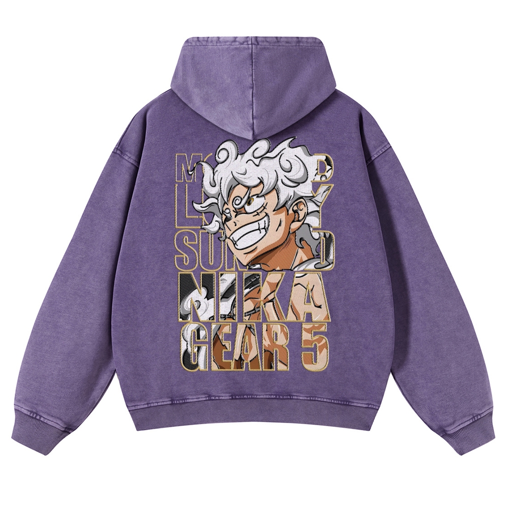 Vintage Washed Hoodie-AnimeClothe