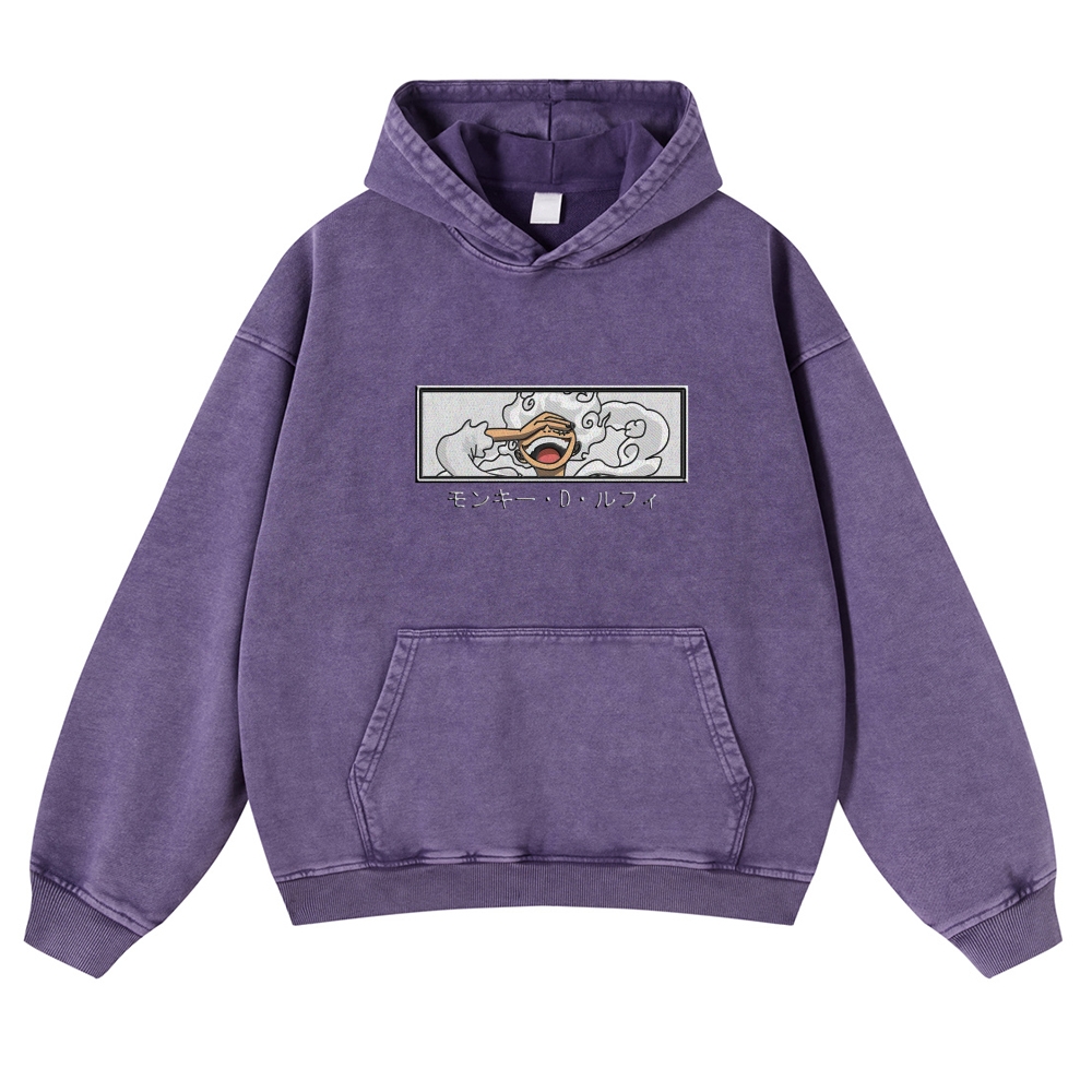 Vintage Washed Hoodie-AnimeClothe