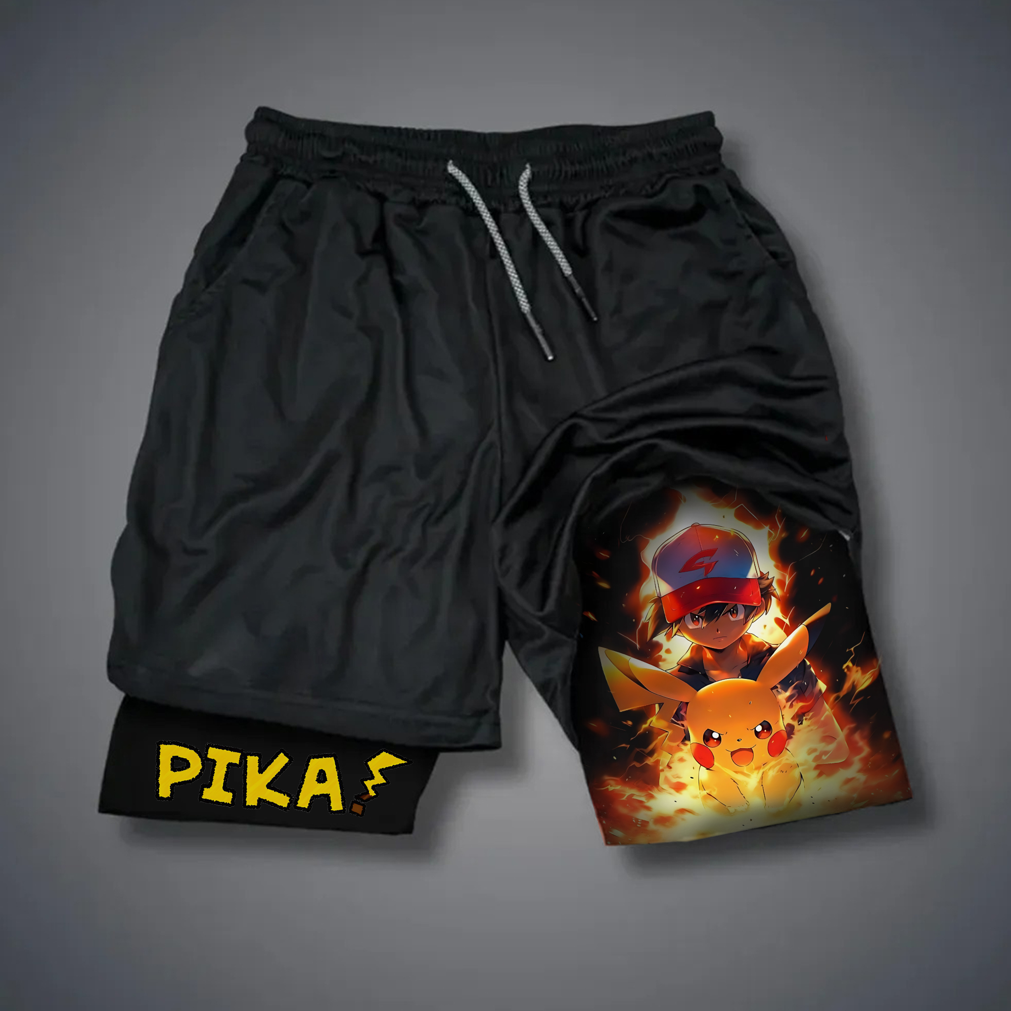 Unisex   Casual Anime Streetwear Shorts-AnimeClothe