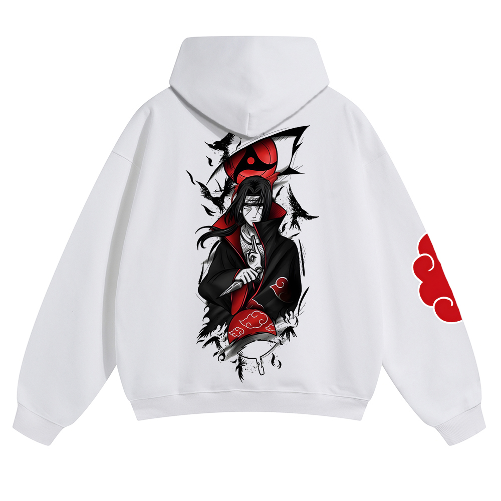 Oversized Unisex Anime Print Hoodie