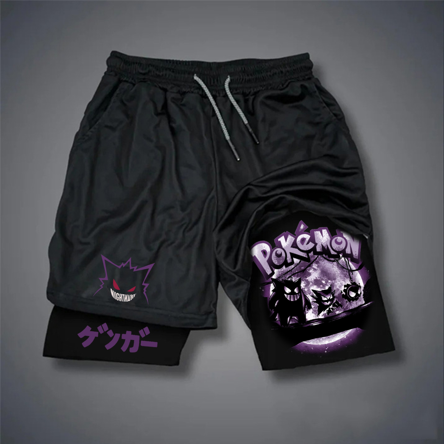 Unisex Casual Anime Streetwear Shorts-AnimeClothe