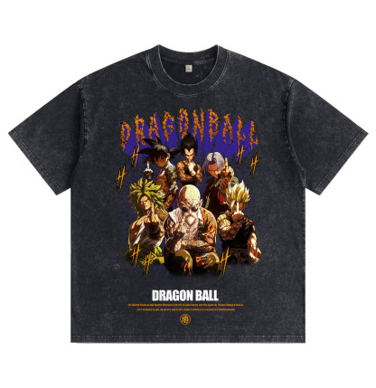 Dragon Ball International Gesture — Washed & Distressed T-Shirt