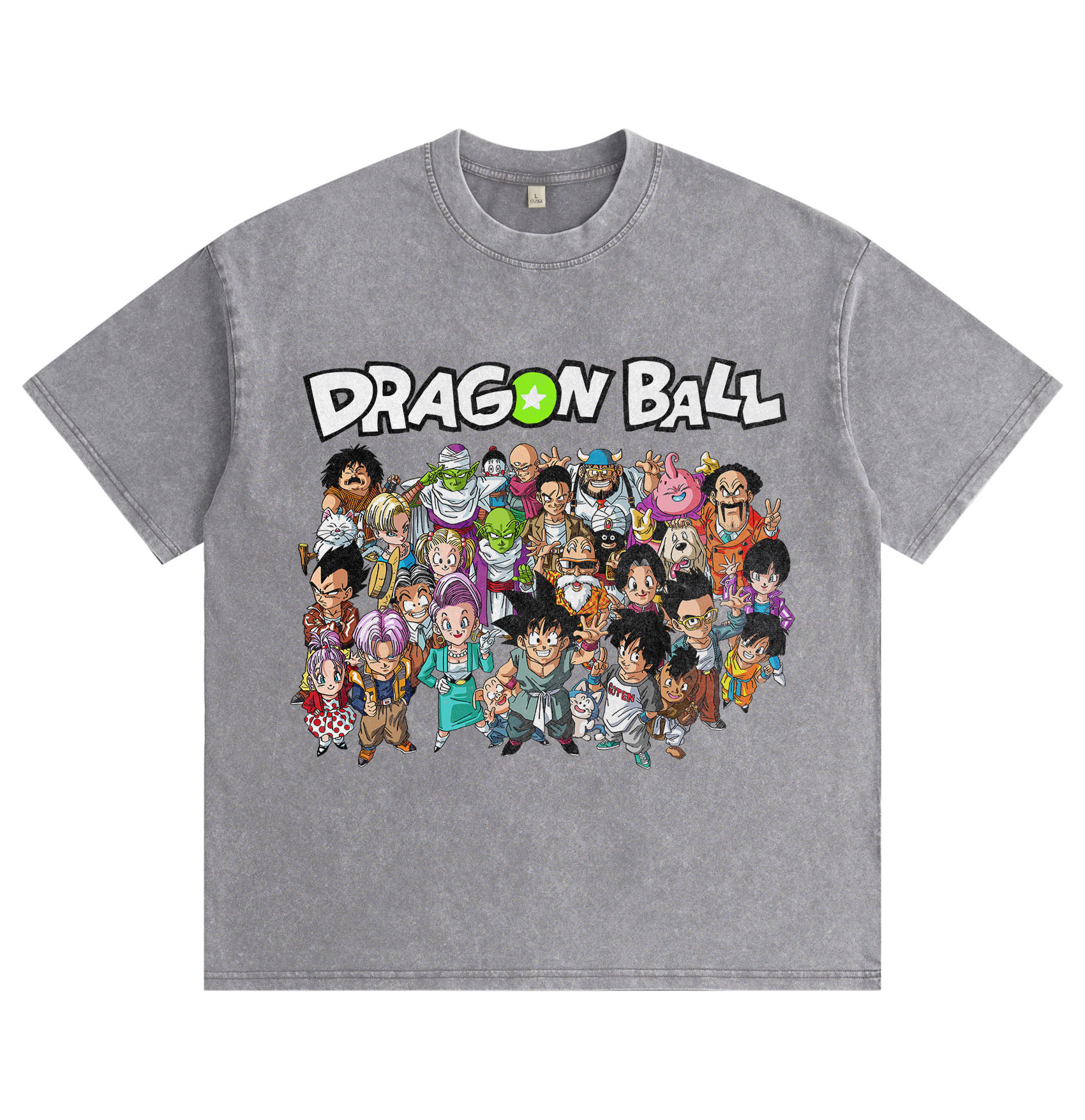 "Dragon Ball" Chibi Group Shot — Washed & Distressed T-Shirt