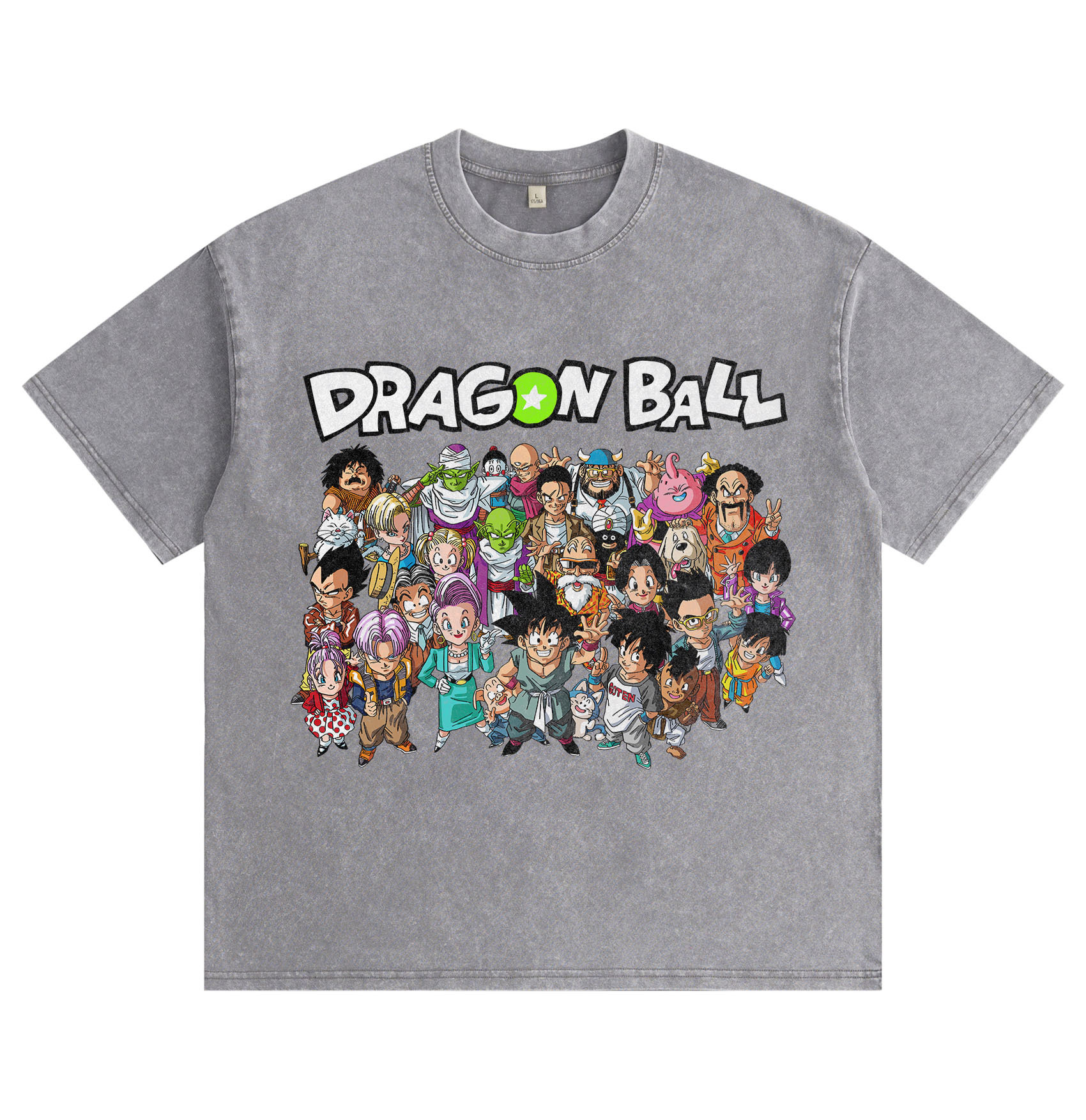 "Dragon Ball" Chibi Group Shot — Washed & Distressed T-Shirt