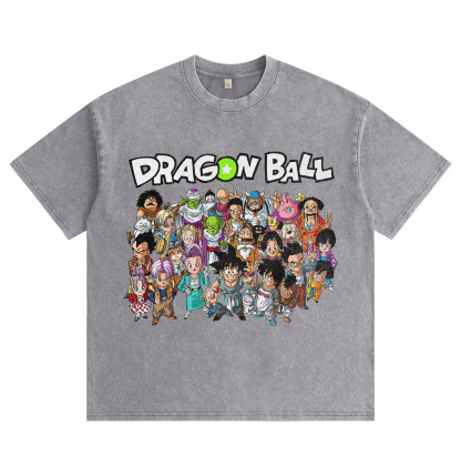 "Dragon Ball" Chibi Group Shot — Washed & Distressed T-Shirt