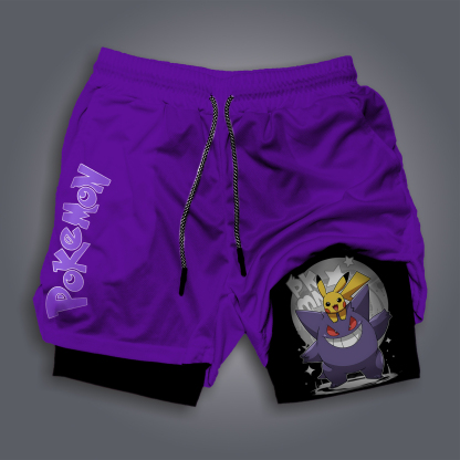 Unisex   Casual Anime Streetwear Shorts-AnimeClothe