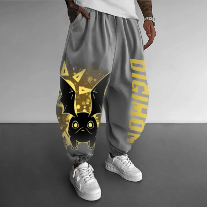 Unisex “Digimon” Anime Style Retro Pants