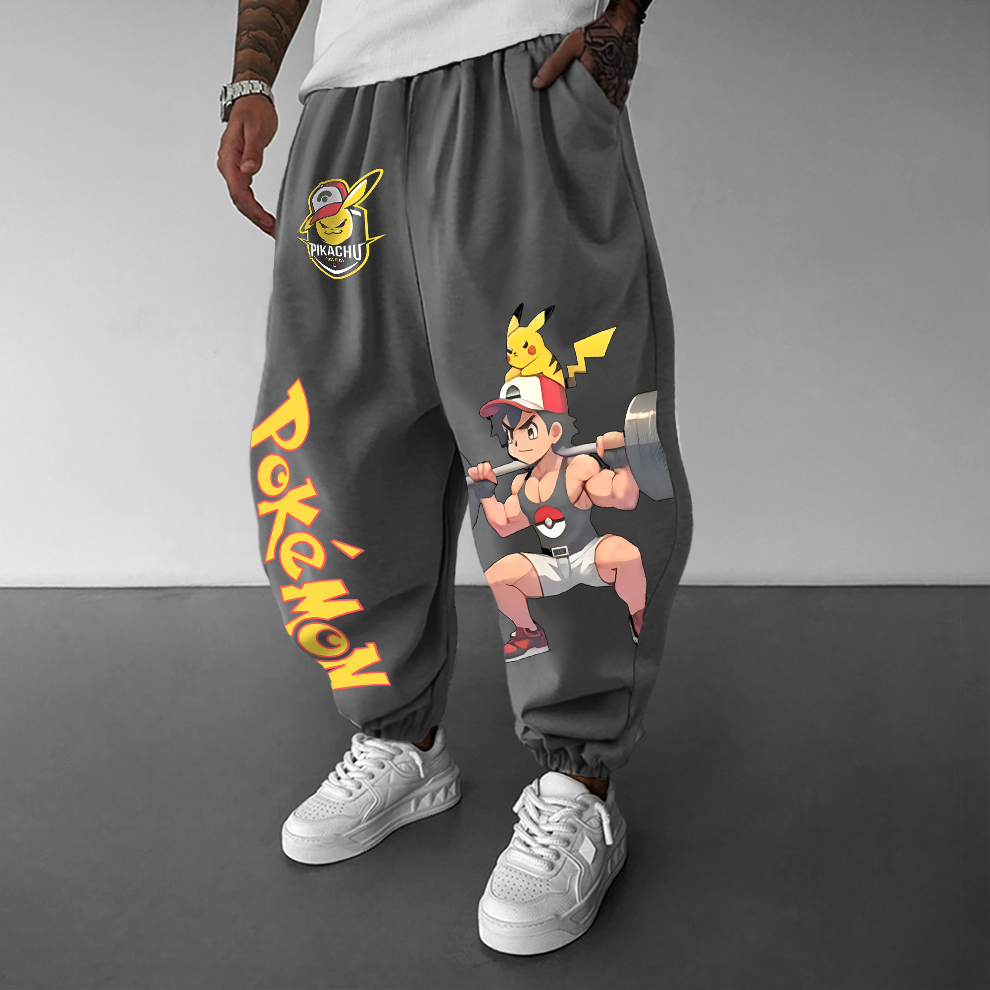 Unisex   Casual Anime Streetwear Pants-AnimeClothe