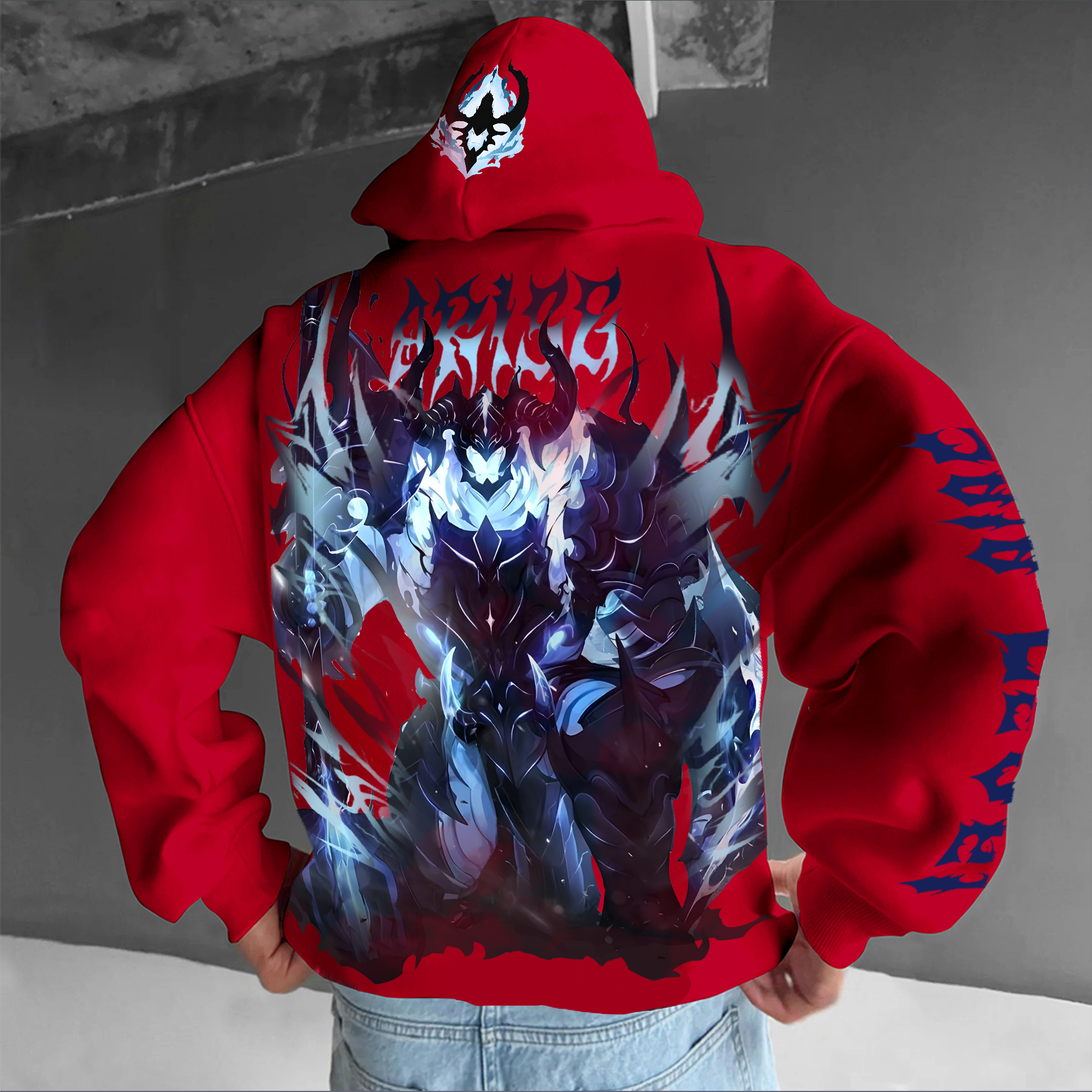  Unisex “Solo Leveling” Anime Graphic Streetwear Vintage Hoodie