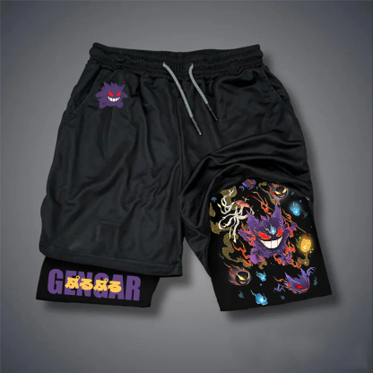 Unisex   Casual Anime Streetwear Shorts-AnimeClothe